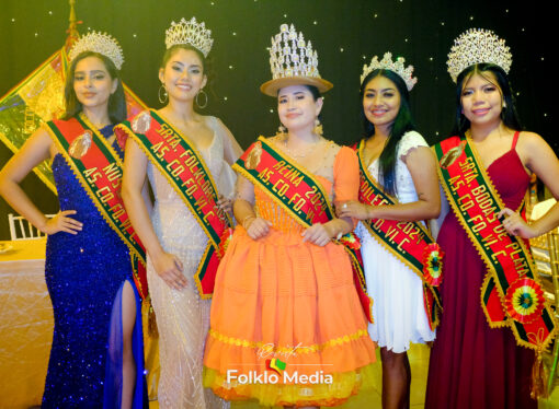 Srta. Yusuel Dominguez. Reina 2024 de la ASCOFOVIC de los Residentes Paceños.