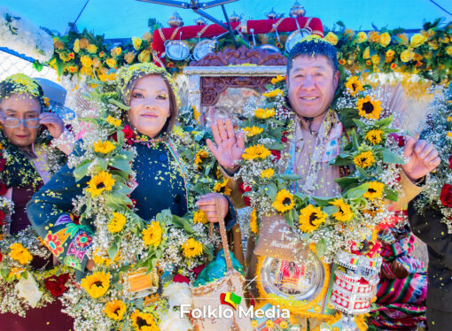 Marcelo Calderón y Ana Sandoval, con fe y devoción al Señor de Quillacas.