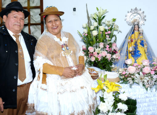 Preste Mayor 2026. Sr. Gregorio Guzman  y Sra. Beatriz Paucara.